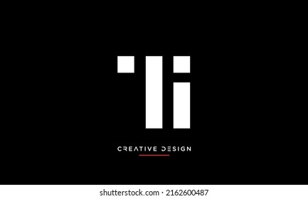 Modern abstract letter TI, IT luxury logo design. Minimal TI, IT initial based icon vector