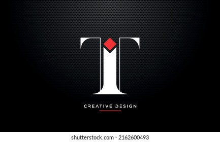 Modern abstract letter TI, IT luxury logo design. Minimal TI, IT initial based icon vector