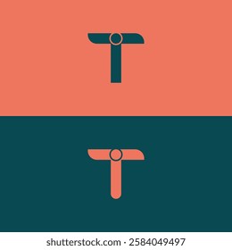 Modern abstract letter TI, IT luxury logo design. Minimal TI, IT initial based icon vector
