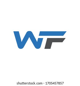 Modern abstract letter WF,FW  initial vector outstanding awesome  logo design monogram,WF logo ,WF letter logo design .