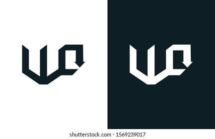 Modern abstract letter WO logo. This logo icon incorporate with two abstract shape in the creative process.