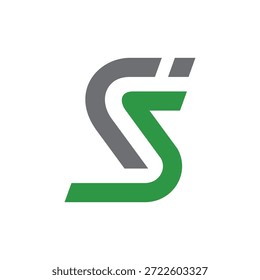 Logotipo moderno Abstractas de la marca IS