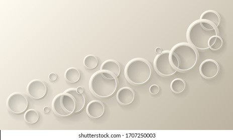 Modern abstract light background with circle ring. Modern geometric vector. Abstract vector design round. Trendy graphic round background. Brochure design. Geometric shape. Template with circles