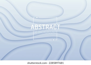 Modern abstract light gradient background with 3D lines vector