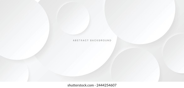 Modern abstract light minimal background circle shape design