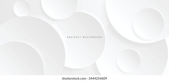 Modern abstract light minimal background circle shape design