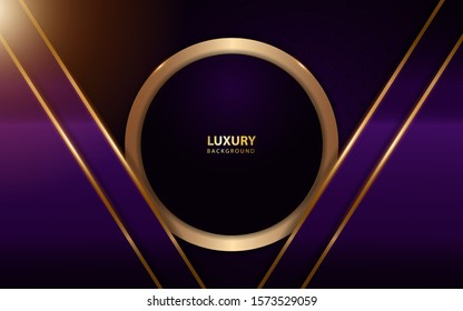 Modern abstract light purple background vector. Elegant frame shape design with golden line. Luxury vector design template concept for use element modern cover, banner, card, corporate, advertising