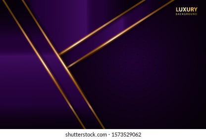 Modern abstract light purple background vector. Elegant frame shape design with golden line. Luxury vector design template concept for use element modern cover, banner, card, corporate, advertising