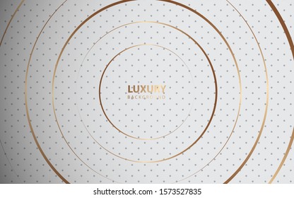 Modern abstract light silver background vector. Elegant frame shape design with golden line. Luxury vector design template concept for use element modern cover, banner, card, corporate, advertising