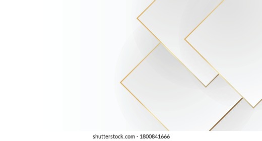 Modern abstract light silver background vector. Elegant concept design with golden line. Vector illustration for modern keynote presentation background, brochure design, website slider, landing page