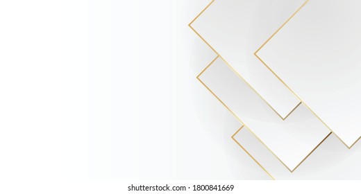 Modern abstract light silver background vector. Elegant concept design with golden line. Vector illustration for modern keynote presentation background, brochure design, website slider, landing page
