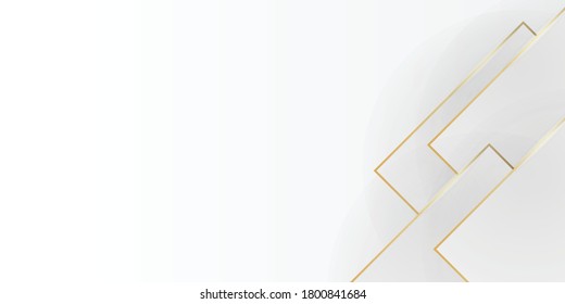 Modern abstract light silver background vector. Elegant concept design with golden line. Vector illustration for modern keynote presentation background, brochure design, website slider, landing page