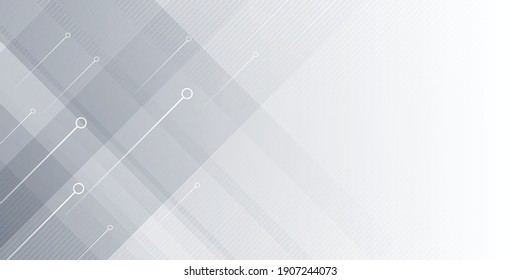 Moderno vector de fondo de plata de luz abstracta. Diseño conceptual elegante con circuito.