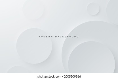 Modern Abstract Light Silver Background Elegant Circle Shape Design