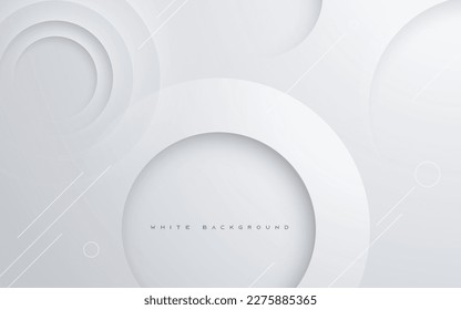 Modern abstract light silver background elegant circle shape design	