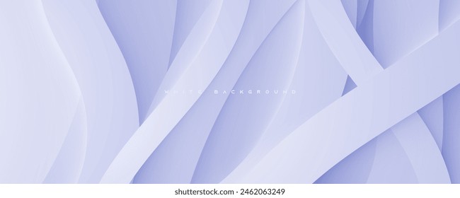 Modern abstract light silver background papercut shape concept design