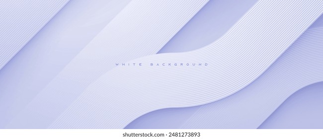Modern abstract light silver background textured papercut layers design