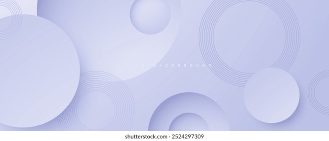 Diseño elegante de la forma del círculo del fondo de plata claro abstracto moderno