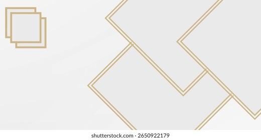 Modern abstract light silver background vector. Elegant concept design with golden line. Vector illustration for modern keynote presentation background, brochure design, website slider, landing page