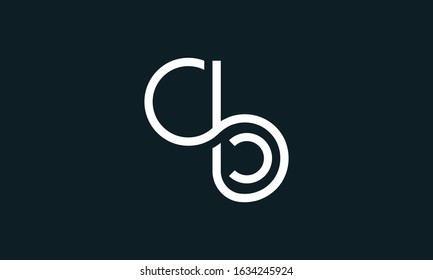 Modern abstract line art Letter SB logo. This logo icon incorporate with abstract two circle and straight line in the creative way.