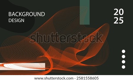 Modern abstract line background. Magnetic wave abstract background template. Modern and elegant background.