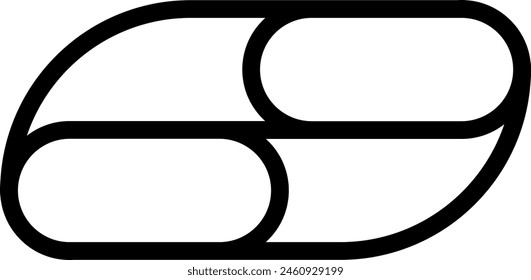 Modern abstract line icon. Logo concept vector illustration isolated on white background.