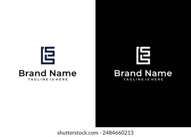 modern abstract line LS vector logo