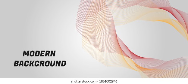 Modern abstract line red and yellow background. premium vector illustration background and wallpaper