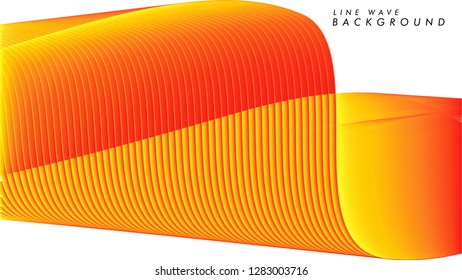 modern abstract line wave background in eps 10
