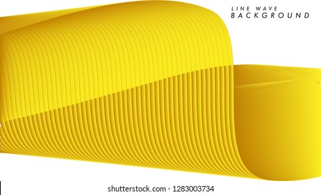modern abstract line wave background in eps 10