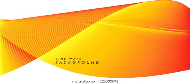 modern abstract line wave background in eps 10
