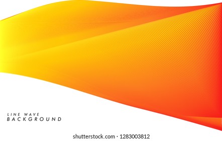modern abstract line wave background in eps 10