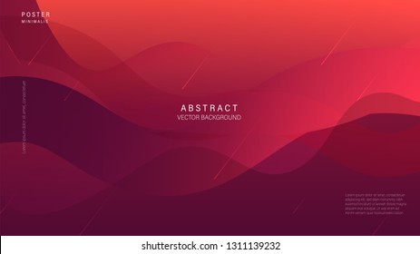 Modern abstract line, wavy background and full color. Vector Illustrator. Eps 10 - Vector