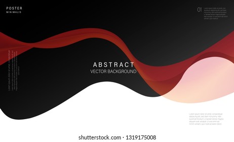 Modern abstract line, wavy background and full color. Vector Illustrator. Eps 10 - Vector 