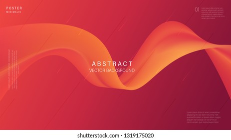 Modern abstract line, wavy background and full color. Vector Illustrator. Eps 10 - Vector 