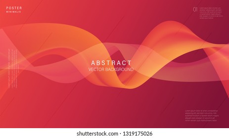 Modern abstract line, wavy background and full color. Vector Illustrator. Eps 10 - Vector 