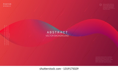Modern abstract line, wavy background and full color. Vector Illustrator. Eps 10 - Vector 