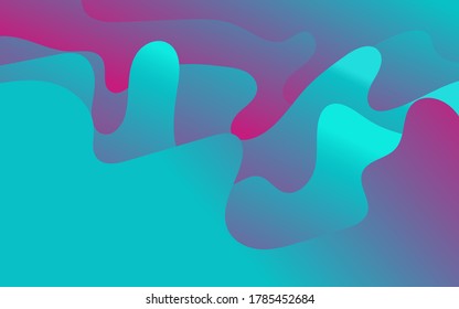Modern abstract line, wavy background and full color. Vector Illustrator. Eps 10 - Vector