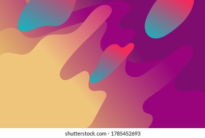 Modern abstract line, wavy background and full color. Vector Illustrator. Eps 10 - Vector