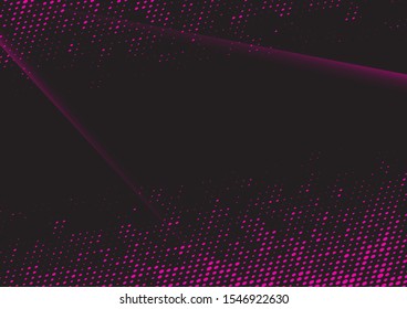 Modern abstract lines on pink halftone wave background. Modern vector for posters, business cards, covers.