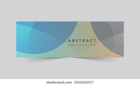 Modern abstract LinkedIn banner background template