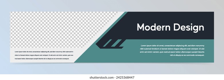 Moderne abstrakte LinkedIn-Bannervorlage