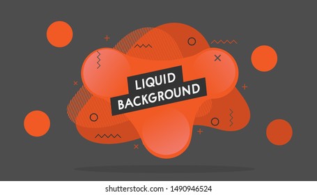Modern Abstract Liquid Background Social Media and Presentation Use
