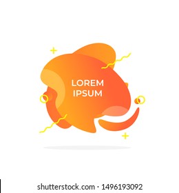 Modern Abstract Liquid Banners.  Trendy Gradient Design Elements for Advertising text, banner, presentation, social media post, background poster. Vector Illustration