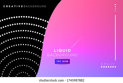 modern abstract liquid color background. dynamic textured geometric elements design with dots decoration. can be used on posters,banner,web and any more