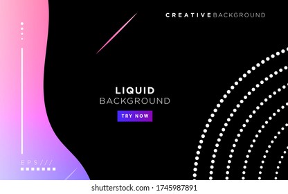 modern abstract liquid color background. dynamic textured geometric elements design with dots decoration. can be used on posters,banner,web and any more