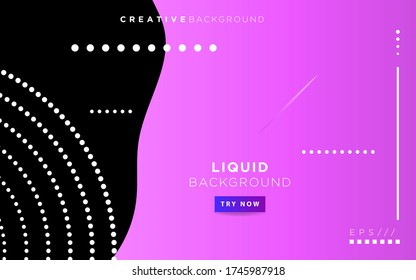 modern abstract liquid color background. dynamic textured geometric elements design with dots decoration. can be used on posters,banner,web and any more