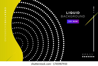 modern abstract liquid color background. dynamic textured geometric elements design with dots decoration. can be used on posters,banner,web and any more