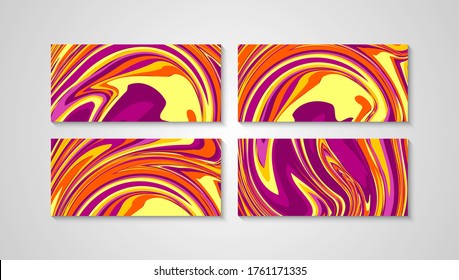 Fondo de color líquido abstracto moderno. Colorida pintura giratoria. Resumen de fondo de pintura adecuado para cubierta, invitación, afiche, tarjeta, papel pintado y otros.