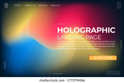 fondo moderno de color líquido abstracto. diseño de elementos geométricos con textura dinámica. El estilo holográfico se puede usar en afiches, banner, web y ya 